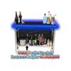 Black Folding Portable Party Bar w/Patented Multi-Color LED Lights, Black Skirt, and Storage Shelf - Avoid Illegal Chinese Counterfeits - Double Set view 2