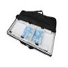ICED Folding Portable Party Bar w/Black Skirt, Storage Shelf, and Carrying Bag - Double Set view 3