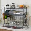 2-Piece Stainless Steel Dish Drainer Rack, Dry Easily Practical in Kitchen, Robust, Stable, Space-Saving ( 7632.379cm) view 2