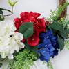4th of July Flower Wreath Patriotic American Wreath Independence Day Hanging Garland for Memorial Day 4th of July Home Window Decoration view 3