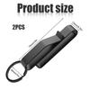 2pcs Heavy Duty Belt Key Holder, Fast Release Steel Tactical Key Holder Clip with 4pcs Key Rings Fits Belts for Police Firefighters view 2