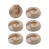 Wealrit Closet Rod Wooden Curtain Rod Bracket Pole Socket, 6 PCS Shower Holder U Brackets End Caps Support Dowel Hangers for Wall, Wardrobe, Closet and Hanging Clothes with Screws Fit for 1 Inch Rods view 1