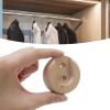 Wealrit Closet Rod Wooden Curtain Rod Bracket Pole Socket, 6 PCS Shower Holder U Brackets End Caps Support Dowel Hangers for Wall, Wardrobe, Closet and Hanging Clothes with Screws Fit for 1 Inch Rods view 3