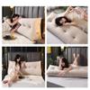 Large Bolster Triangular Headboard Wedge Backrest Positioning Support Bed Rest Reading Pillows Back Support Lumbar Cushion for Daybed with Removable Cover,White,Full/47inch/120cm view 2