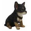 1 Pcs Of Lifelike Adorable Dog Puppy Sitting Statue 6.25" H With Glass Eyes view 2