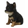 1 Pcs Of Lifelike Adorable Dog Puppy Sitting Statue 6.25" H With Glass Eyes view 3