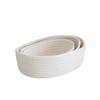 3 Pieces Oval Woven Basket Cotton Rope Storage Baskets Toy Baskets Snack Sundries Woven Storage Baskets for Picnics view 1