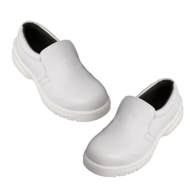 Levemolo Waterproof Work Shoes Dustproof and Antistatic Comfortable Plant Shoes for Workplace and Daily Life White