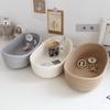 3 Pieces Oval Woven Basket Cotton Rope Storage Baskets Toy Baskets Snack Sundries Woven Storage Baskets for Picnics view 3