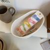 3 Pieces Oval Woven Basket Cotton Rope Storage Baskets Toy Baskets Snack Sundries Woven Storage Baskets for Picnics view 4