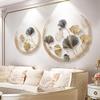 AMITVA 3D Metal Wall Decor, Creative Handmade Ginkgo Leaves Wall Art Decoration, Metal Wall Artwork Sculpture for Study Living Room Bedroom Kitchen,143X85cm,110x67cm view 1