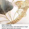 AMITVA 3D Metal Wall Decor, Creative Handmade Ginkgo Leaves Wall Art Decoration, Metal Wall Artwork Sculpture for Study Living Room Bedroom Kitchen,143X85cm,110x67cm view 2