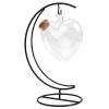 Cabilock 1set Heart Shaped Wishing Bottle Stopper and Moon Stand Decorative Origami for Home and Special Occasions view 1