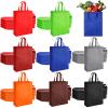 Amylove 80 Pcs Large Gift Bag Reusable Non Woven Tote Bags Bulk with Handle for Party Favors 15 x 11.8 x 4 Inches(Multicolor) view 1
