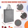 Amylove 80 Pcs Large Gift Bag Reusable Non Woven Tote Bags Bulk with Handle for Party Favors 15 x 11.8 x 4 Inches(Multicolor) view 4