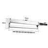 Heavy Duty Extendable Pull Out Closet Rod - Closet Clothes Hanger Rail, Pull Out Wardrobe Clothes Hanger Rod Extendable Closet Rod Adjustable Closet Clothes Rail Closet Organizer Rack ( Size : 300mm ) view 2