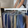 Heavy Duty Extendable Pull Out Closet Rod - Closet Clothes Hanger Rail, Pull Out Wardrobe Clothes Hanger Rod Extendable Closet Rod Adjustable Closet Clothes Rail Closet Organizer Rack ( Size : 300mm ) view 3