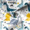 Umpoo Cartoon Dinosaur Shower Curtains Colorful Cute Dino Funny Animals Pattern for Kids Neutral Shower Curtain Waterproof Fabric Polyester Accessories with 12 Hooks, 60x72 Inch view 4