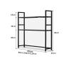 Office Desk Storage Rack - Computer Desk Desktop Bookshelf, Simple Multi-layer Wrought Iron Bookshelf In The Living Room, Bedroom Dressing Table Display Stand, Living Roomfor Officebedroom ( Size : 12 view 2