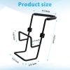 Achenyu Sink Caddy Sink Sponge Holder - Faucet Rack Shower Tray - Kitchen and Bathroom Metal Organizer Hanging Fix Around Faucet view 2