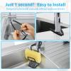 Achenyu Sink Caddy Sink Sponge Holder - Faucet Rack Shower Tray - Kitchen and Bathroom Metal Organizer Hanging Fix Around Faucet view 4
