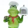 Queemie Creative Standing Frog Figurine What's for Dinner Chef Decorative Resin Crafts Statue for Home Office Dining Room Decoration view 2