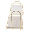Pilipane Bathroom lunch box Countertop , 2 Tier Makeup Shelf lunch box , Standing Vanity Tray for Bathroom Organization and Decor , Home Storage Holder Cosmetics Skincare Perfume Storage view 4