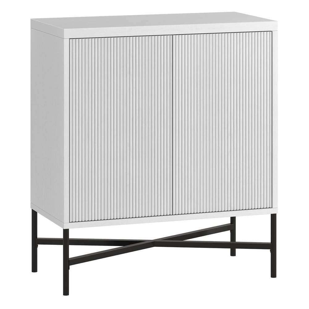 Henn&Hart Brighton Accent Cabinet, 28" Wide, White