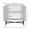 Henn&Hart Brighton Accent Cabinet, 28" Wide, White view 3