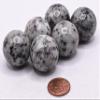 HQRP 25mm 1PC Kiwi Sesame Jasper Agate Sphere Smoky Quartz Tourmaline Amazonite in Greenish White Pegmatite Moonstone Base Polished Natural Gemstone Crystal Mineral Ball - China view 2