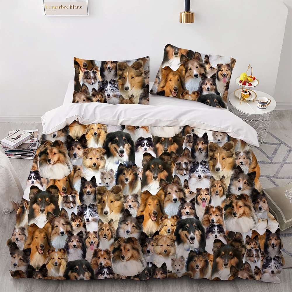 Scottie Dog Lover Duvet Cover Set, Cute Pet Dog, Puppy Quilt Cover, Decorative 3 Piece Bedding Set with 2 Pillow Sham, Funny Comforter Cover Gift for Scottie Dog Mom Pet Lover Owner