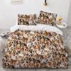 Beagle Mom Gifts, Duvet Cover Set for Beagle Dog Lover, Funny Pet Beagle Dog Face Printed Comforter Cover Sets, Decorative 3 Piece Bedding Set with 2 Pillow Shams & 1 Comforter Cover view 1