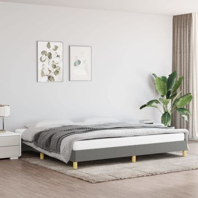 loibinfen Bed Frame Dark Gray (Mattress not Included) 76"x79.9" King Fabric, Weight-58.64 lbs (I)