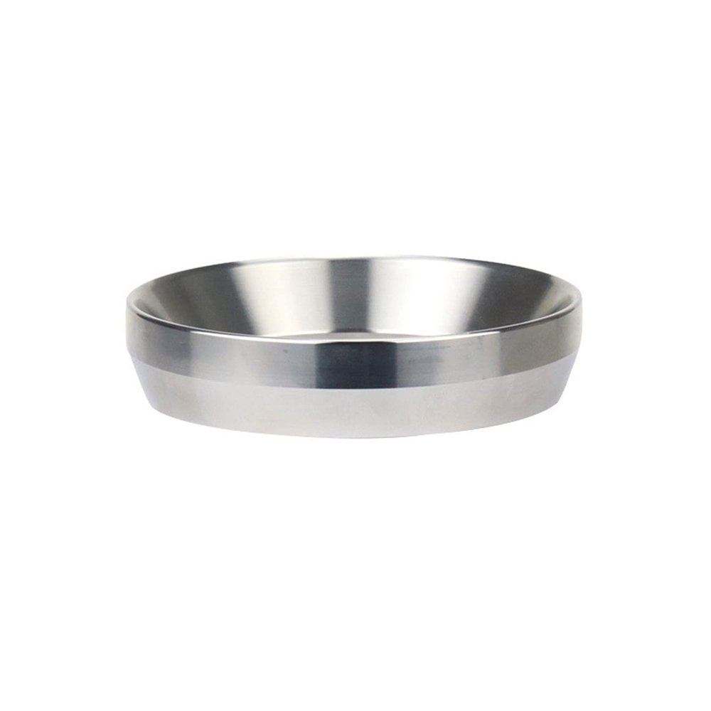 Pilipane Coffee Dosing Funnel, Coffee Powder Dosing for Hoop Funnel Avoid Flying Powder Aluminum Alloy Tamping Station Coffee Distributorfor Household (51mm Silver)