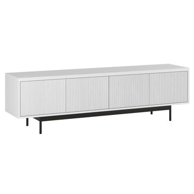 Henn&Hart Whitman, 70'' Rectangular TV Stand, White