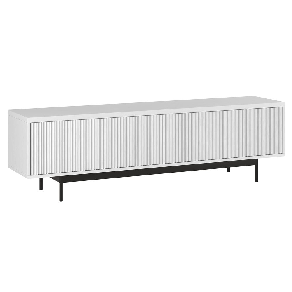 Henn&Hart Whitman, 70'' Rectangular TV Stand, White