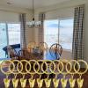 WeeksEight 44 Pack Gold Curtain Rings with Clips, Curtain Hooks Hangers Clip Rings for Hanging Drapes Bows Hat, Drapery Rings 1 in I D, Fits up to 5/8 in Diameter Curtain Rod. view 4