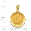 Exclusive Jewelry made of Precious Metals and Stones Real 14K Yellow Gold Saint Anthony Medal Hollow Pendant; Women & Men Style Exclusive Jewelry-2797 view 3