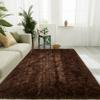 LOCHAS Ultra Soft Indoor Modern Area Rugs Fluffy Living Room Carpets for Children Bedroom Home Decor Nursery Rug 5x8 Feet, Brown view 1