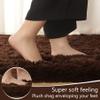 LOCHAS Ultra Soft Indoor Modern Area Rugs Fluffy Living Room Carpets for Children Bedroom Home Decor Nursery Rug 5x8 Feet, Brown view 3