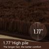 LOCHAS Ultra Soft Indoor Modern Area Rugs Fluffy Living Room Carpets for Children Bedroom Home Decor Nursery Rug 5x8 Feet, Brown view 4