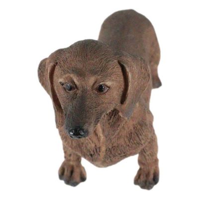 1 Pcs Of Adorable Lifelike Pet Pal Chocolate Dog Miniature Figurine