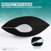 Utopia Bedding Premium 100% Waterproof Pillow Protectors with Zipper Body Size (Set of 2), Bed Bug and Dust Mite Proof Zippered Pillow Covers, Pillow Encasement Cases, Black view 4
