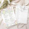 DISTINCTIVS Little Wildflower Baby Shower Games - What's On Your Phone and Word Scramble - 20 Dual Sided Cards, Baby in Bloom 2 Game Bundle view 2
