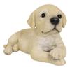 1 Pcs Of Lifelike Adorable Puppy Dog Lying On Belly With Crossed Arms Figurine view 1