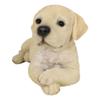 1 Pcs Of Lifelike Adorable Puppy Dog Lying On Belly With Crossed Arms Figurine view 2