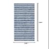 Eyely BMS125C-28 Santa Monica Colonia Berber Stripe Indoor/Outdoor Runner Rug Modern;Bohemian;Transitional, Bedroom, Kitchen, Backyard, Patio, Easy-Cleaning, Non-Shedding, 2 X 8, Blue/Ivory view 2