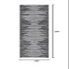 Eyely BMS124E-28 Santa Monica Zolak Berber Stripe Geometric Indoor/Outdoor Runner Rug Modern;Bohemian;Rustic, Bedroom, Kitchen, Backyard, Patio, Easy-Cleaning, Non-Shedding, 2 X 8, Black/Ivory view 2