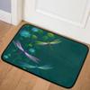 Abstract Dragonfly Pattern Printed Area Rugs with Non Slip Backing for Outdoor 20" x 31" Dragonfly Flowers Home Decor Carpet Mat view 1