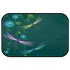 Abstract Dragonfly Pattern Printed Area Rugs with Non Slip Backing for Outdoor 20" x 31" Dragonfly Flowers Home Decor Carpet Mat view 2